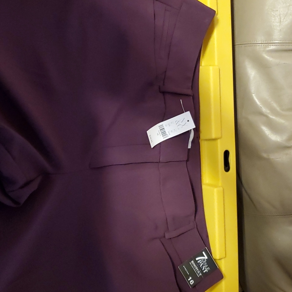 New York and Company size 16 purple dress slacks